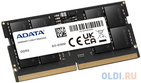Оперативная память для ноутбука ADATA Memory Module SO-DIMM 32Gb DDR5 4800 MHz AD5S480032G-S 4346463265