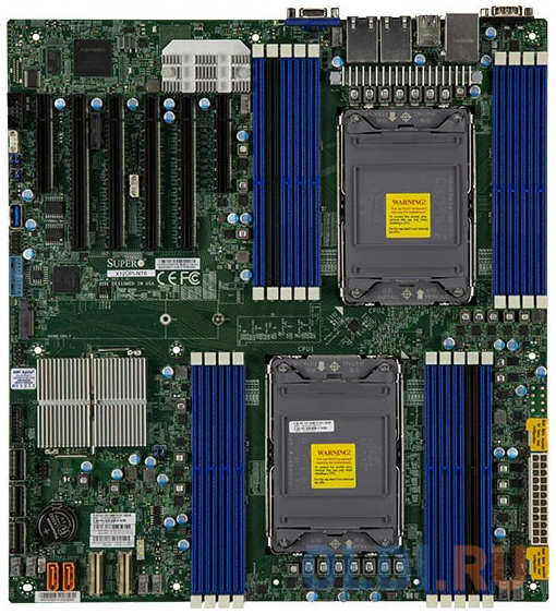 Supermicro Материнская плата MBD-X12DPI-NT6-B 3rd Gen Intel® Xeon® Scalable processors Dual Socket LGA-4189 (Socket P+) supported, CPU TDP supports Up to 270W TD