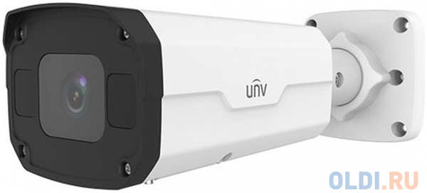 Uniview Видеокамера IP цилиндрическая антивандальная, 1/2.7″ 4 Мп КМОП @ 30 к/с, ИК-подсветка до 50м., LightHunter 0.002 Лк @F1.2, объектив 2.7-1