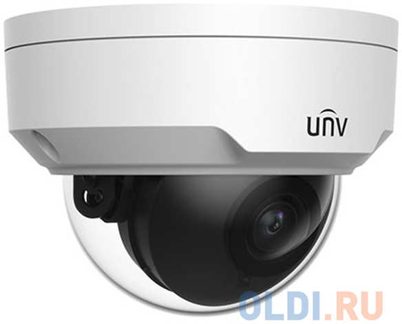Uniview Видеокамера IP купольная антивандальная, 1/3″ 4 Мп КМОП @ 30 к/с, ИК-подсветка до 30м., 0.01 Лк @F2.0, объектив 2.8 мм, DWDR, 2D/3D DNR
