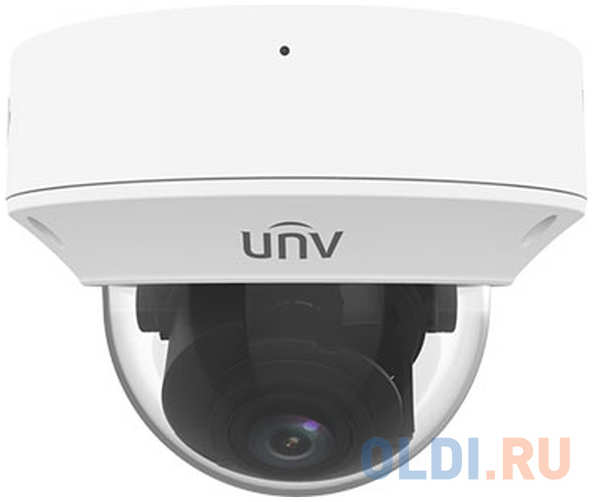 Uniview Видеокамера IP купольная антивандальная, 1/2.8″ 8 Мп КМОП @ 20 к/с, ИК-подсветка до 40м., LightHunter 0.003 Лк @F1.6, объектив 2.8-12.0 м
