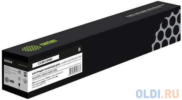Картридж лазерный Cactus CS-MPC3000K 842030 черный (20000стр.) для Ricoh MPC2000/C2500/C3000 4346464540