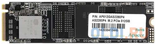 SSD накопитель Apacer AS2280P4X 512 Gb PCI-E 4.0 х4