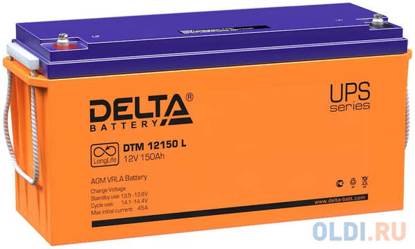 Аккумуляторная батарея DELTA BATTERY DTM 12150 L