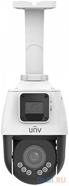 Uniview Сдвоенная видеокамера IP Мини-PTZ, 2 x 1/2.8″, 2 x 2 Мп КМОП @ 25 к/с, ИК-подсветка до 10м (обзорная камера), ИК-подсветка до 50м (поворо