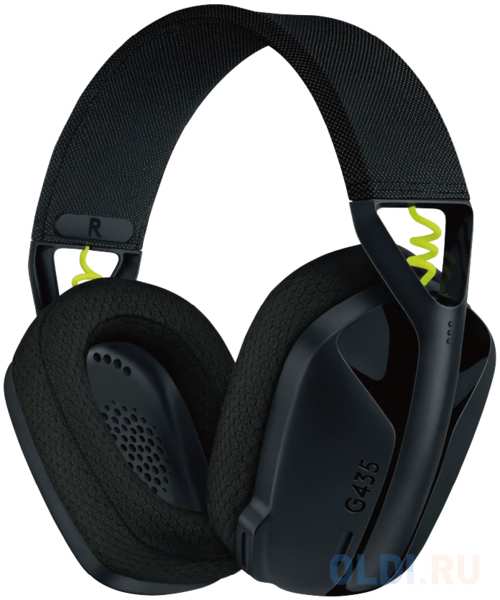 Гарнитура/ Logitech Headset G435 LIGHTSPEED Wireless Gaming BLACK- Retail 4346465735