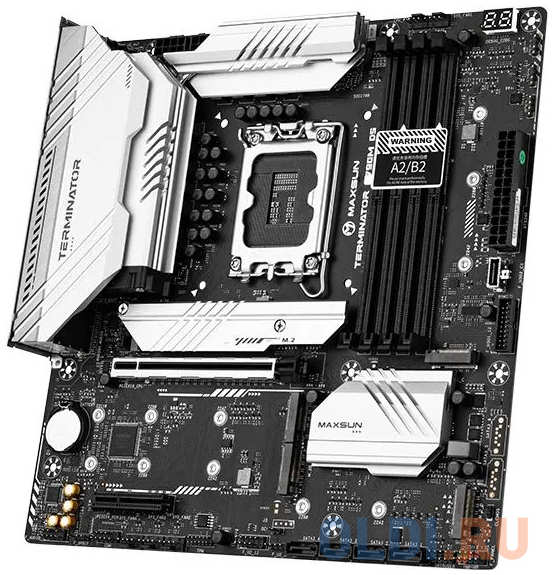 Материнская плата Maxsun LGA1700 1*PCIEx16, 1*PCIEx4, 5*M.2 , 4*SATA3, HDMI+DP, mATX, 4*DDR5 4346465848