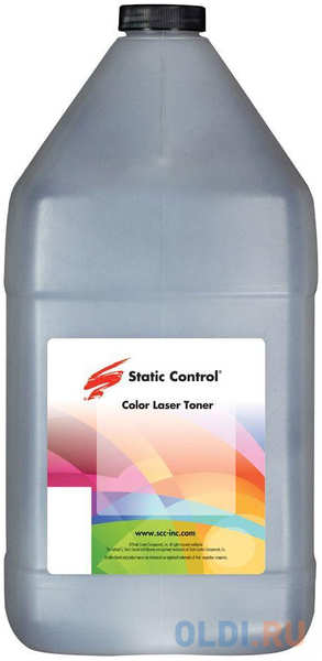 Тонер Static Control TRMPTCOL-1KG-C голубой флакон 1000гр. для принтера HP CLJCP1515/ Canon MF8330 4346467167