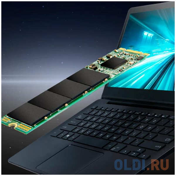 Твердотельный накопитель SSD M.2 Transcend 500Gb MTS825 (SATA3, up to 530/480MBs, 3D NAND, 180TBW, 22x80mm)
