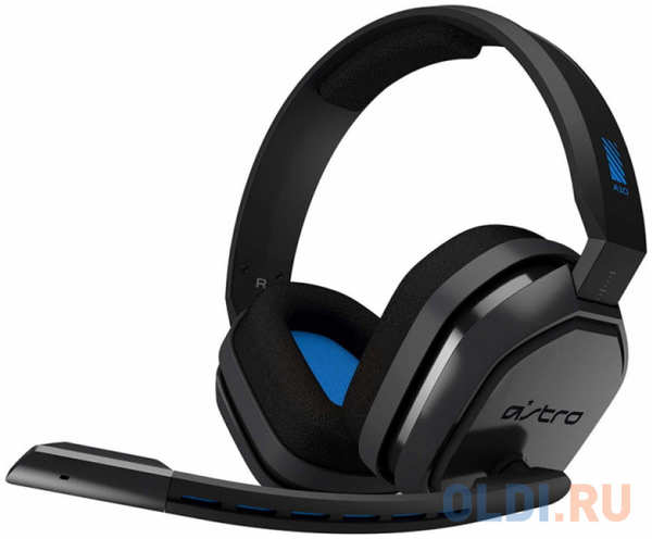 Logitech Гарнитура проводная игровая Astro Gaming A10 Headset PS4 GEN1 Grey/Blue, 3.5 MM 4346475020