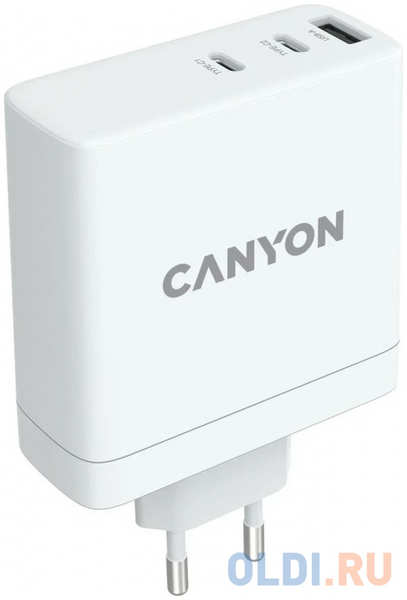 Зарядное устройство Canyon H-140-01 2А USB USB-C белый 4346475311