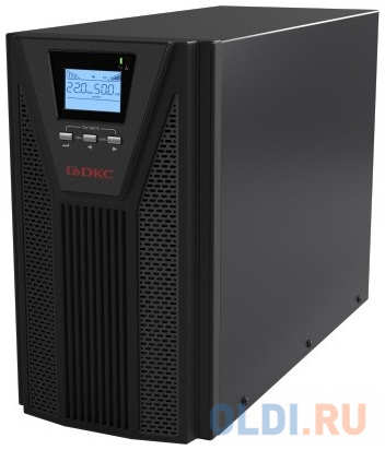 Онлайн ИБП ДКС серии Small Tower, 3000 ВА/2700 Вт, 1/1, 4xSchuko, EPO, USB, RS-232, RJ45, 8x7Ач 4346477527