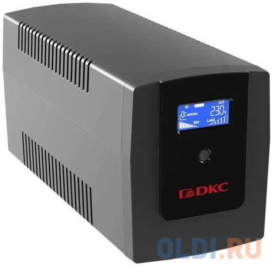 Линейно-интерактивный ИБП ДКС серии Info LCD, 800 ВА/480 Вт, 1/1, 3xIEC C13, USB + RJ45, LCD, 1x8Aч 4346477572