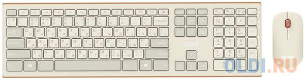 Клавиатура + мышь Acer OCC200 клав:бежевый мышь:бежевый USB беспроводная slim Multimedia 4346477828