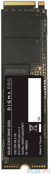 SSD накопитель Digma Pro Top P8 4 Tb PCI-E 4.0 х4 4346479390