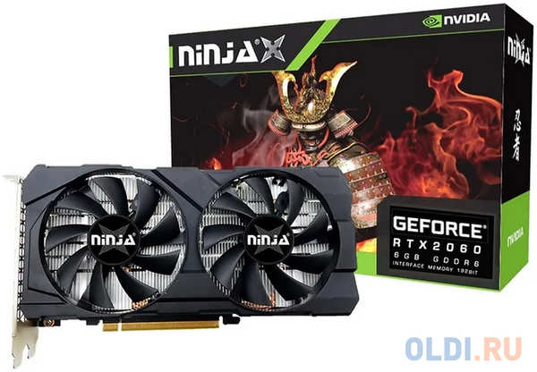 Видеокарта NINJA nVidia GeForce RTX 2060 NF206FG66F 6144 Мб 4346479520