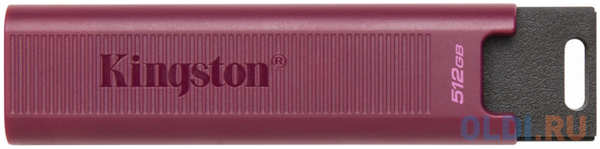 Флэш-драйв Kingston DataTraveler MaxA, 512 ГБ USB3.2 Gen 2 Type-A, бордовый