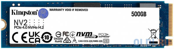 SSD накопитель Kingston NV2 500 Gb PCI-E 4.0 х4 4346480384