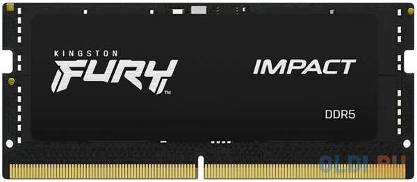 Оперативная память для ноутбука Kingston Fury Impact SO-DIMM 16Gb DDR5 4800 MHz KF548S38IB-16 4346481092