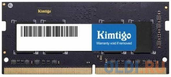 Память DDR4 4Gb 2666MHz Kimtigo KMKS4G8582666 RTL PC4-21300 CL19 SO-DIMM 260-pin 1.2В single rank 4346481655