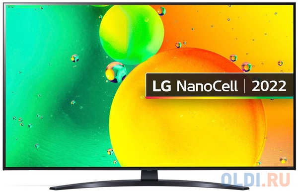 Телевизор 43″ LG 43NANO766QA.ARUB 3840x2160 60 Гц Smart TV Wi-Fi 3 х HDMI 2 х USB RJ-45 Bluetooth