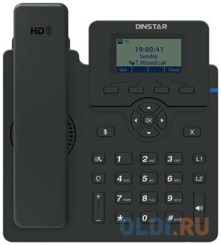 Телефон IP Dinstar C60SP черный 4346482608