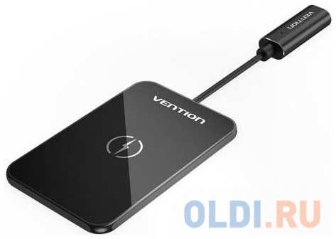 Vention Wireless Charger 15W Ultra-thin Mirrored Surface Type 0.05M Black 4346483025