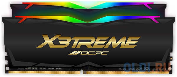 Оперативная память для компьютера OCPC X3 RGB BLACK LABEL DIMM 64Gb DDR4 3600 MHz MMX3A2K64GD436C18BL MMX3A2K64GD436C18BL 4346483799
