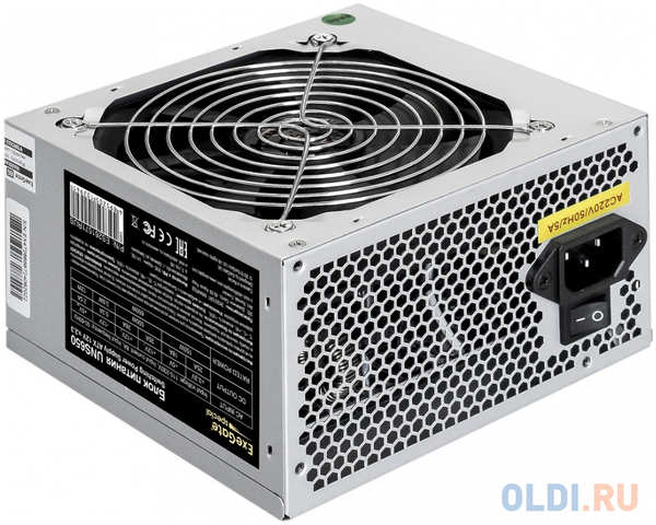 Блок питания 650W ExeGate UNS650 (ATX, PC, 12cm fan, 24pin, 4pin, PCIe, 3xSATA, 2xIDE, FDD, кабель 220V в комплекте)