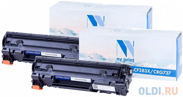 Набор картриджей NV-Print NV-CF283X/737-SET2 2200стр Черный 4346485712