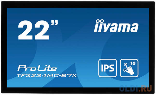 IiYama Монитор LCD 21.5'' [16:9] 1920х1080(FHD) IPS, nonGLARE, TOUCH, 350cd/m2, H178°/V178°, 1000:1, 16.7M, 8ms, VGA, HDMI, DP, Open frame, 3Y, Bla