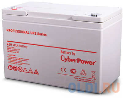 Battery CyberPower Professional UPS series RV 12290W, voltage 12V, capacity (discharge 20 h) 80.8Ah, capacity (discharge 10 h) 75.8Ah, max. discharge 4346488241
