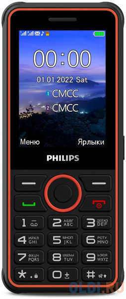 Телефон Philips E2301 серый 4346488607
