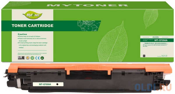 Тонер-картридж MyToner, аналог HP CF350A/130A черный 1.3k с чипом 4346488818