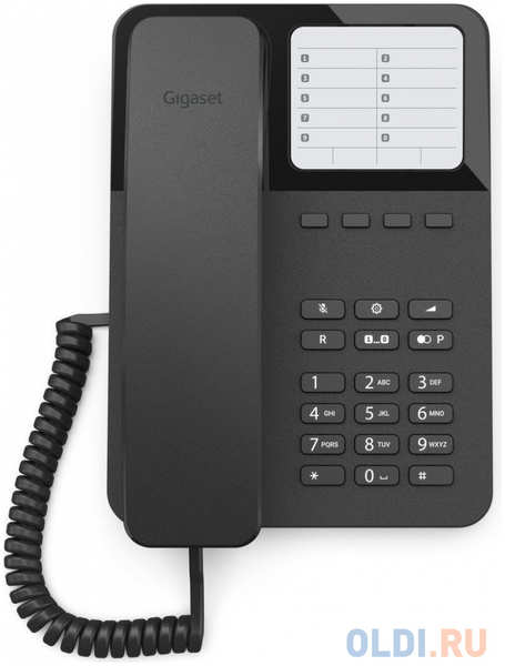Телефон проводной Gigaset DESK400 черный 4346490924