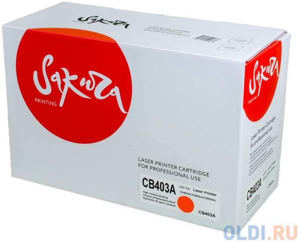 Картридж Sakura CB403A (642A) для HP LJ CP4005/LJ CP4005n/LJ CP4005dn, пурпурный, 7500 к