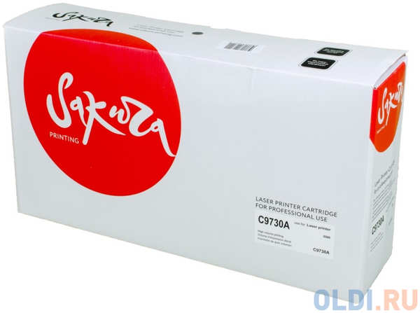 Картридж Sakura C9730A (645A) для HP LJ 5500/LJ 555, черный, 12000 к 4346492498