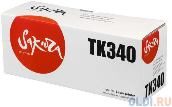Картридж Sakura TK340 (1T02J00EUC / 1T02J00EU0) для Kyocera Mita FS-2020D/FS-2020DN, 12000 к