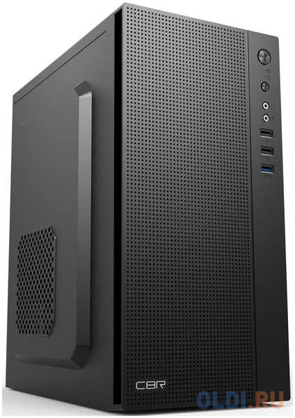 CBR PCC-MATX-MX12-WPSU Корпус mATX Minitower MX12, без БП, 1*USB 3.0, 2*USB 2.0, HD Audio+Mic, Black 4346495057