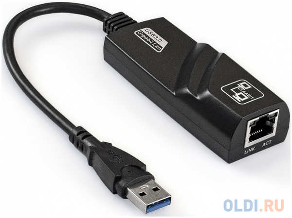 Кабель-адаптер ExeGate EXE-730U3-45 (USB3.0 --> 1xRJ45 UTP 1000Mbps, Realtek Chipset RLT8153) 4346496326