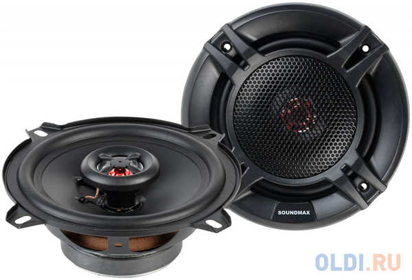 Колонки автомобильные Soundmax SM-CSI502 140Вт 90дБ 4Ом 13см (5дюйм) (ком.:2кол.) коаксиальные двухполосные 4346496582