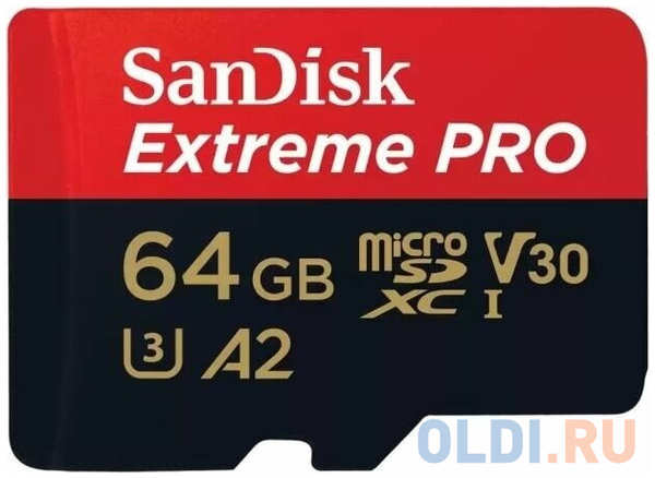 Micro SecureDigital 64GB SanDisk Extreme Pro microSD UH for 4K Video on Smartphones, Action Cams & Drones 200MB/s Read, 90MB/s Write, Lifetime War 4346497145