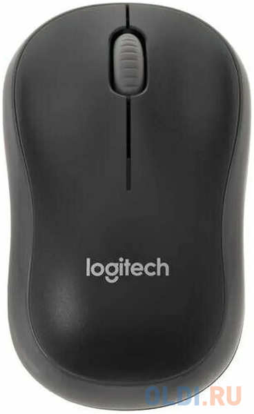 Мышь Logitech M186 черный/серый оптическая (1000dpi) беспроводная USB2.0 для ноутбука (2but) 4346497750