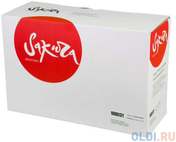 Картридж Sakura 106R01371 для XEROX Phaser3600, черный, 14000 к 4346497913
