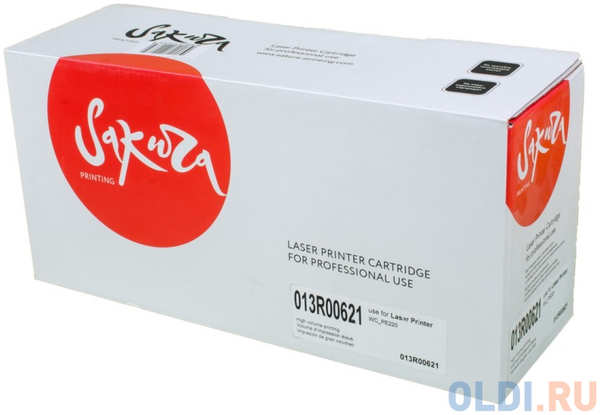 Картридж Sakura 013R00621 для XEROX PE22, черный, 3000 к 4346497970