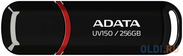ADATA Флеш накопитель 256GB A-DATA UV150, USB 3.2, Черный 4346498273