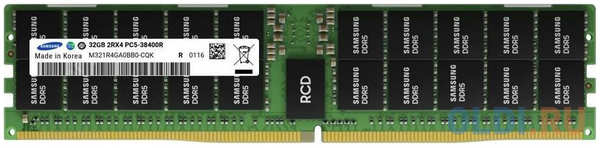 Samsung DDR5 32GB RDIMM 4800MHz (2Rx4) ECC Reg 1.1V (M321R4GA0BB0-CQK), 1 year, OEM 4346498380