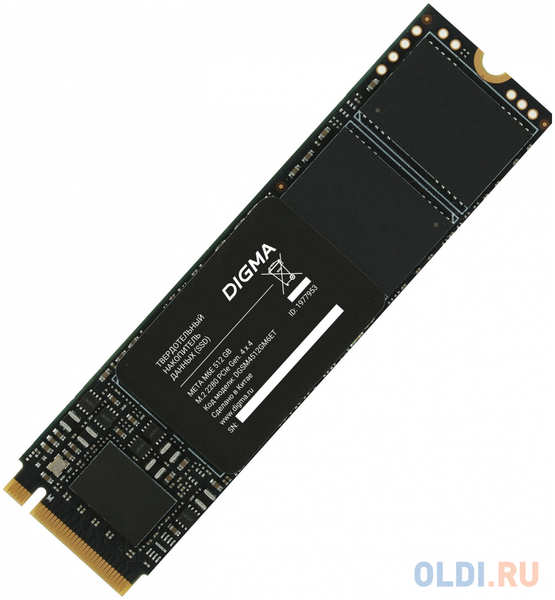 Накопитель SSD Digma PCIe 4.0 x4 512GB DGSM4512GM6ET Meta M6E M.2 2280 4346498617