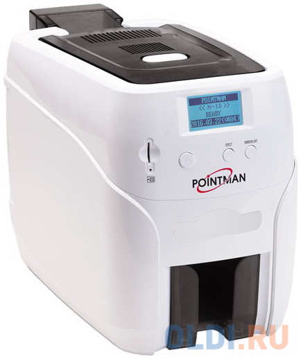 Poscenter Pointman Nuvia N25, двусторонний, лоток подачи на 100 карт (CR-80), приемный на 50 карт, USB2.0 (High-Speed), RS-232, Built in 10/100 Ethernet, ЖК дис 4346499716