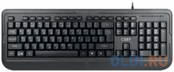 CBR KB 319H, Клавиатура проводная полноразмерная, USB, 104 клавиши, встроенный 2-портовый USB-хаб, ABS-пластик, длина кабеля 1,5 м 4346499824